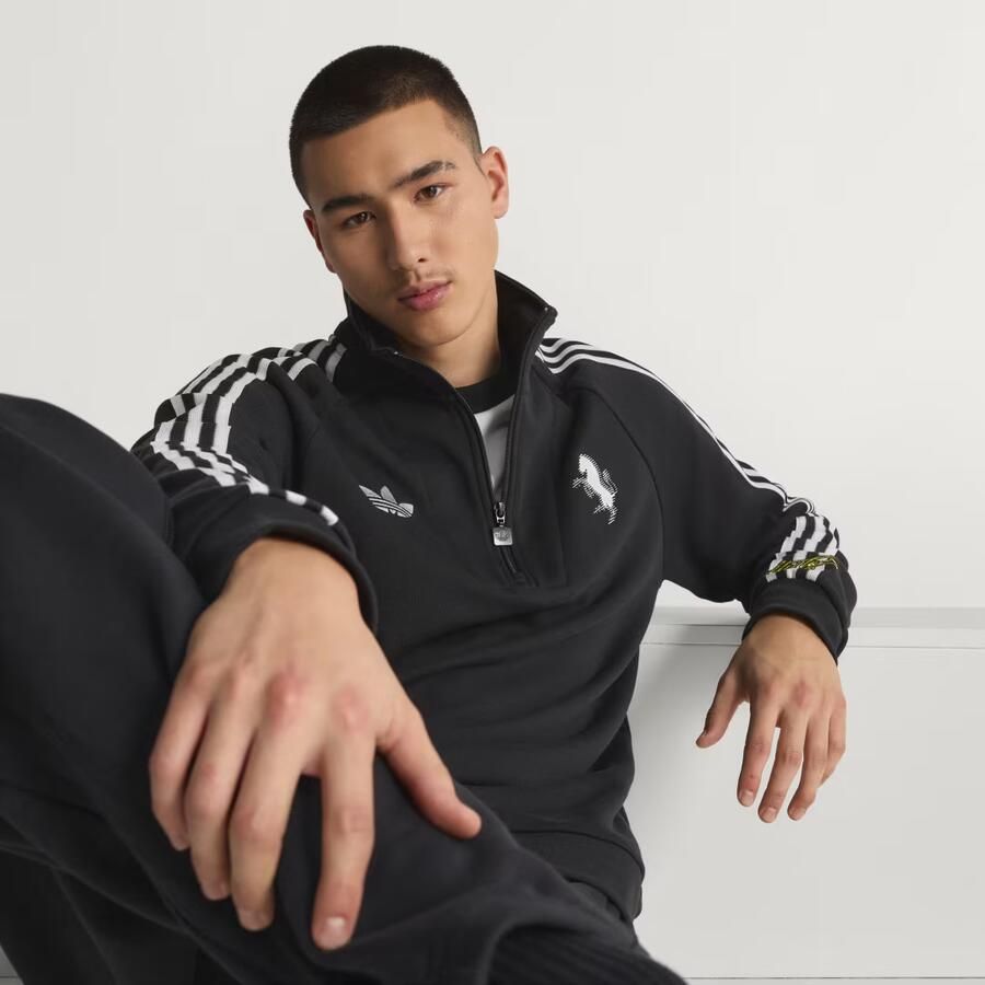 Adidas Juventus FC Originals Sweater met Halflange Rits