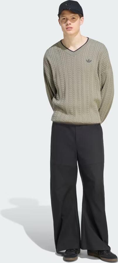 Adidas Kabelgebreide Trui met V-hals - Foto 5