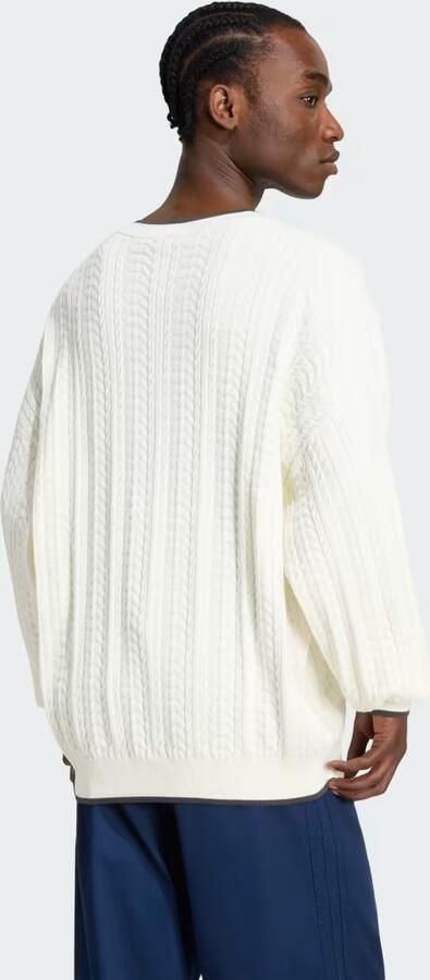 Adidas Kabelgebreide Trui met V-hals - Foto 6