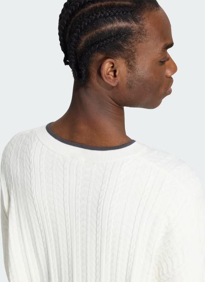 Adidas Kabelgebreide Trui met V-hals - Foto 2