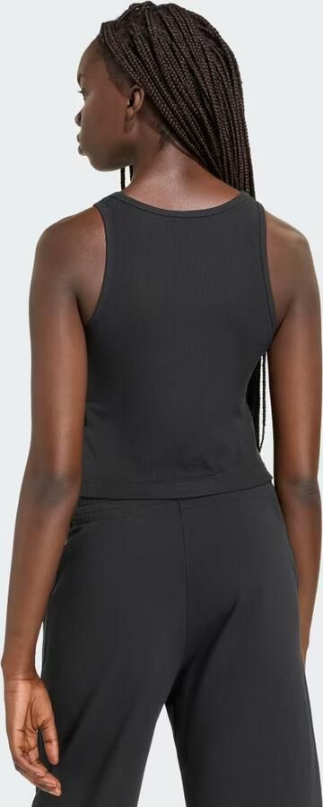 Adidas Sportswear Kort tanktop van katoenmix in fijnrib - Foto 6