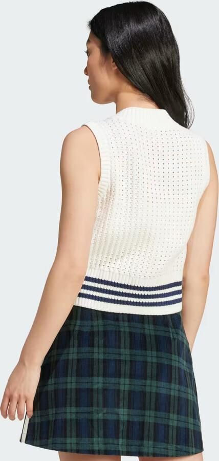 Adidas Originals Witte Gebreide Gilet Jas Vrouwen White Dames - Foto 5