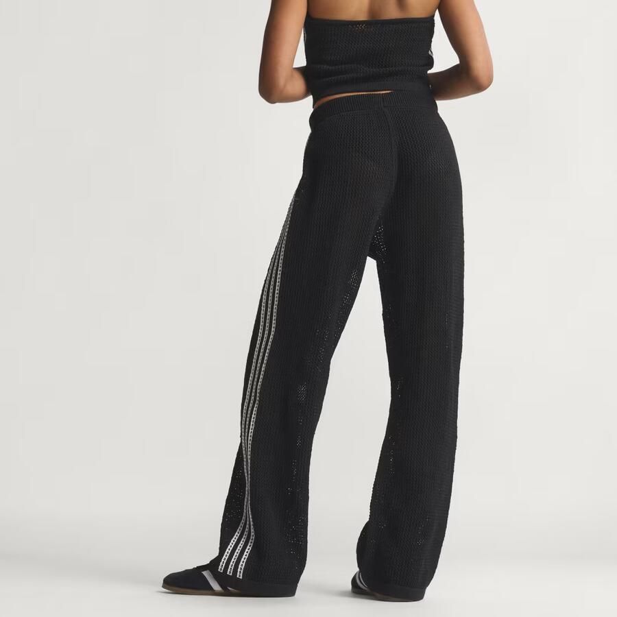 Adidas Originals Crochet Wide Leg Joggers Zwart- Dames Zwart - Foto 2