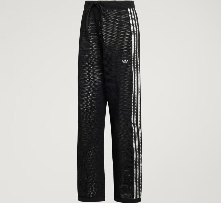 Adidas Originals Crochet Wide Leg Joggers Zwart- Dames Zwart - Foto 6