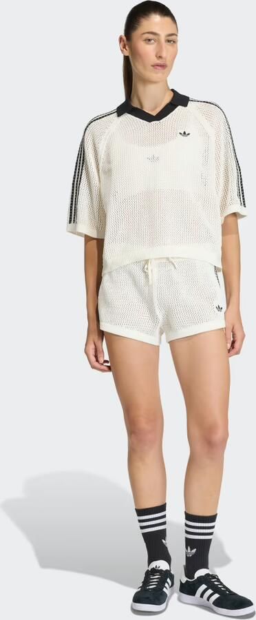 Adidas Originals losse fit poloshirt in brei-look - Foto 6
