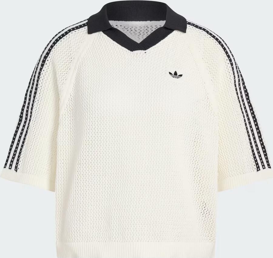 Adidas Originals losse fit poloshirt in brei-look - Foto 2
