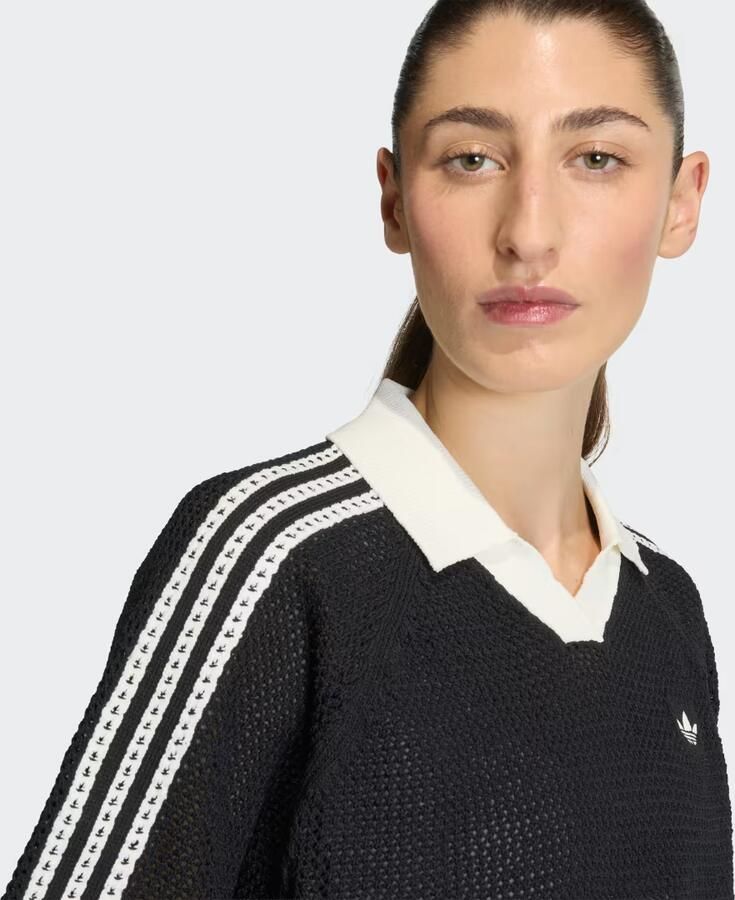 Adidas KNITTED CROCHET POLO - Foto 3
