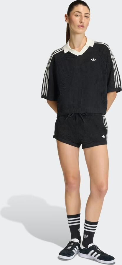 Adidas Originals Crochet Shorts Zwart- Dames Zwart - Foto 7