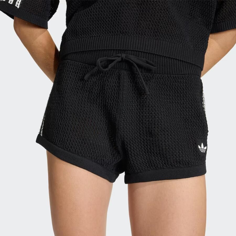 Adidas Originals Crochet Shorts Zwart- Dames Zwart - Foto 2