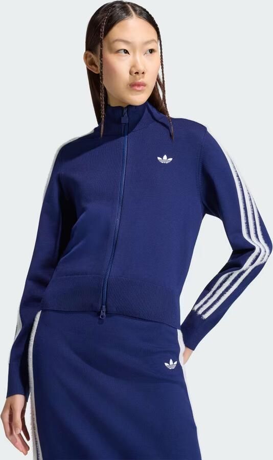 Adidas Originals Slim gebreid jack van viscosemix met gestikt logo - Foto 2
