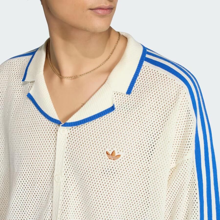 Adidas Originals loose fit vrijetijdsoverhemd van puur katoen