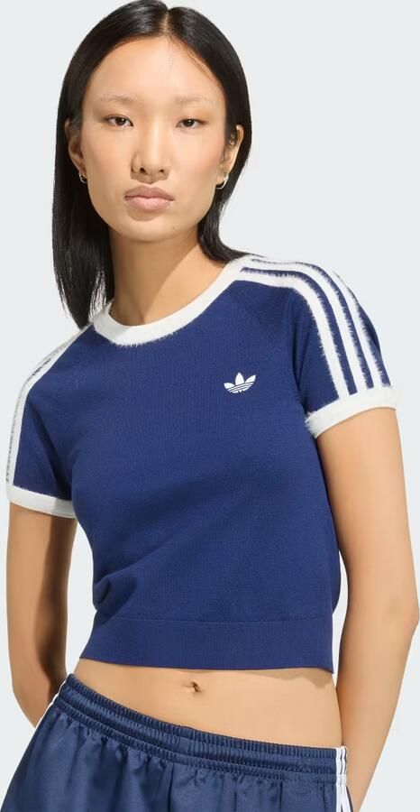 Adidas Originals Slim fit t-shirt van viscosemix met gestikt logo - Foto 4