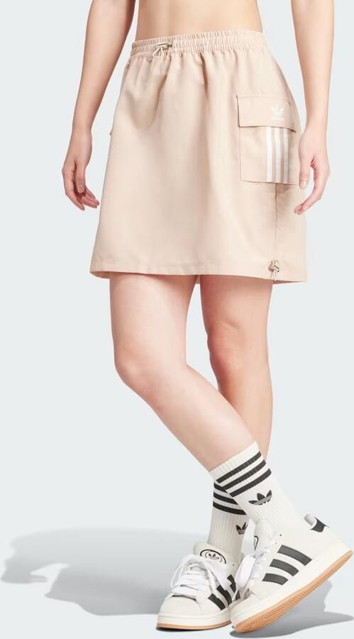 Adidas Originals 3-stripes Rok Cargo Gorp Core Pack Rokken Dames magic beige maat: XS beschikbare maaten:XS S M L - Foto 7