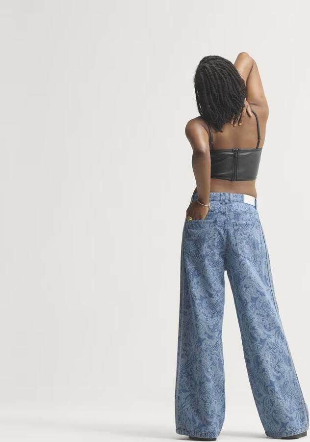 Adidas LIBERTY LONDON FIREBIRD MID RISE STRAIGHT DENIM BROEK - Foto 6