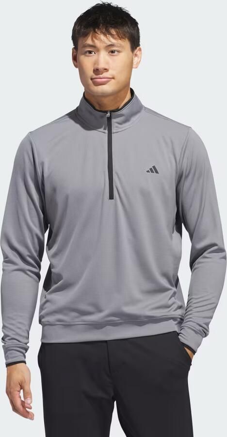 Adidas Lichtgewicht Top met Halflange Rits Grijs- Heren Grijs - Foto 6