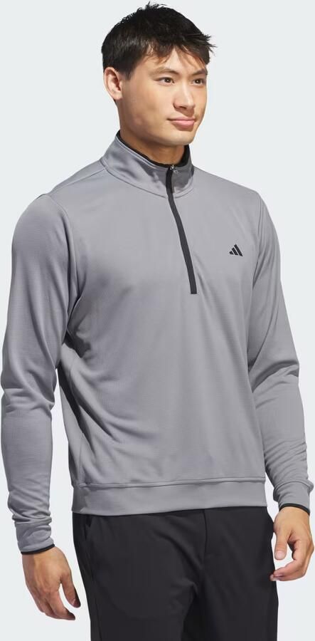 Adidas Lichtgewicht Top met Halflange Rits Grijs- Heren Grijs - Foto 5