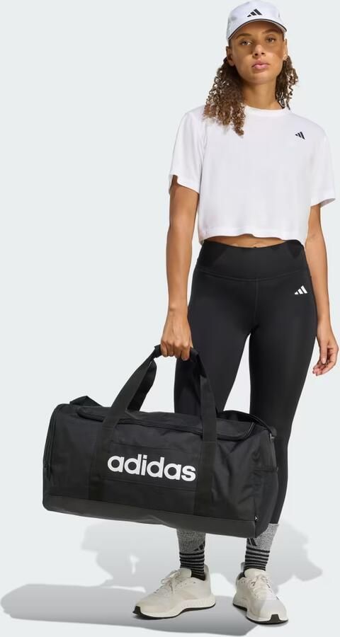 Adidas Originals Linear Duffel M Unisex Sporttassen & Gymbags zwart Maat ONE SIZE Accessoires - Foto 7