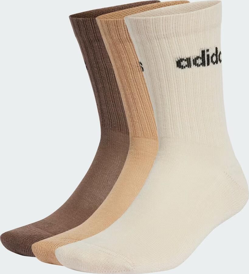 Adidas Linear Gevoerde Sokken 3 Paar