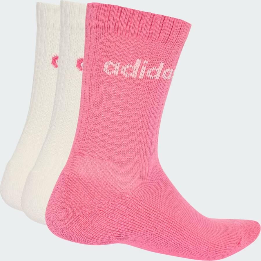 Adidas Linear Gevoerde Sokken 3 Paar - Foto 2