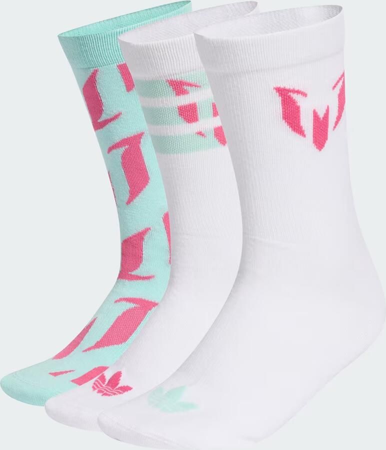 Adidas Panty s Kousen Chaussettes Lionel Messi lot de 3 bleu vif