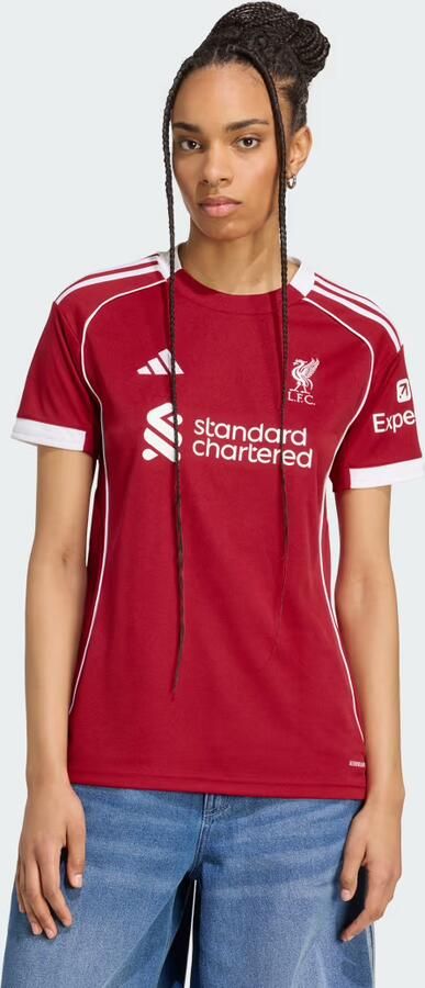Adidas Liverpool FC 2025 26 Home Shirt Dames Rood- Dames Rood - Foto 6