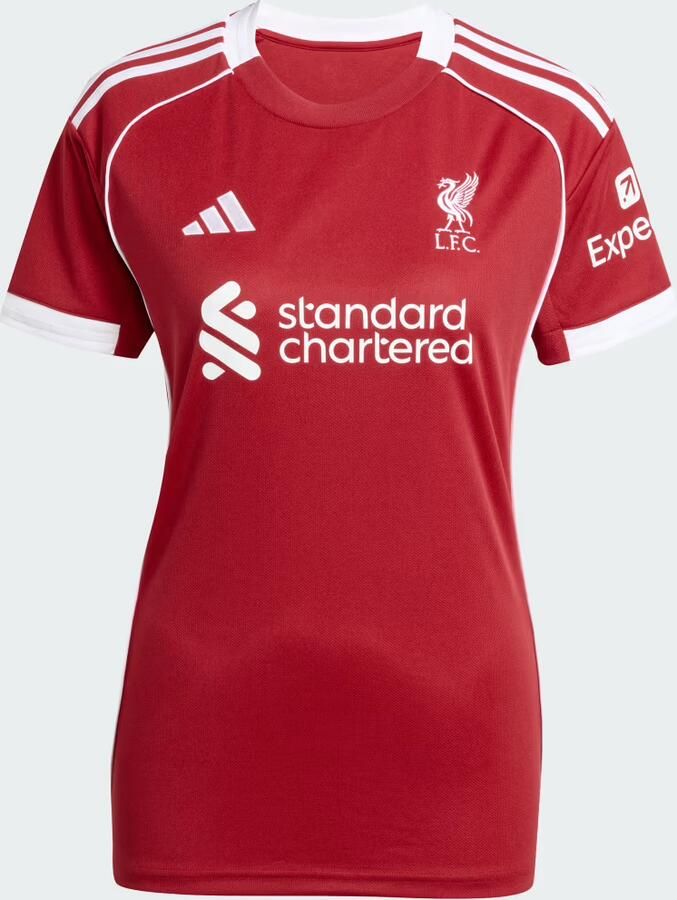 Adidas Liverpool FC 2025 26 Home Shirt Dames Rood- Dames Rood - Foto 3