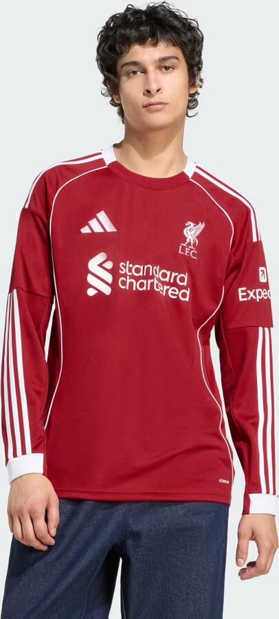 Adidas Liverpool FC 25 26 Thuisshirt met Lange Mouwen