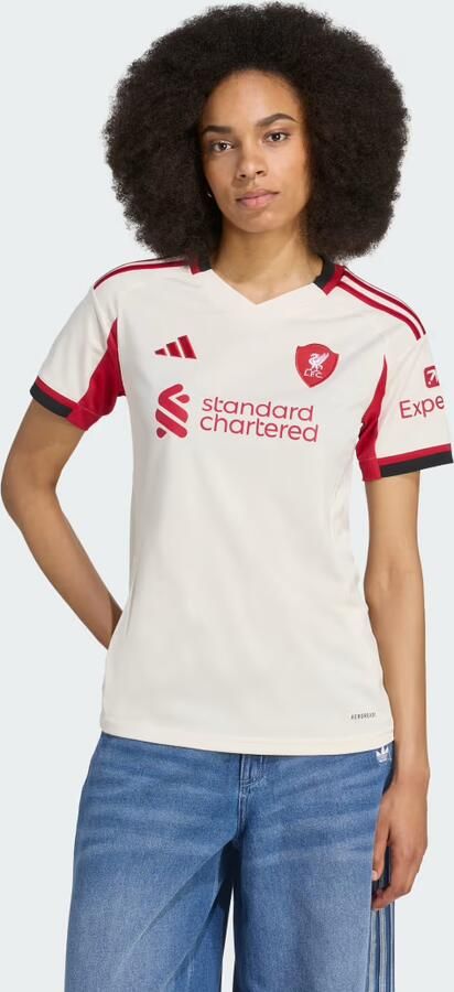 Adidas Liverpool FC 2025 26 Away Shirt Dames Wit- Dames Wit - Foto 7