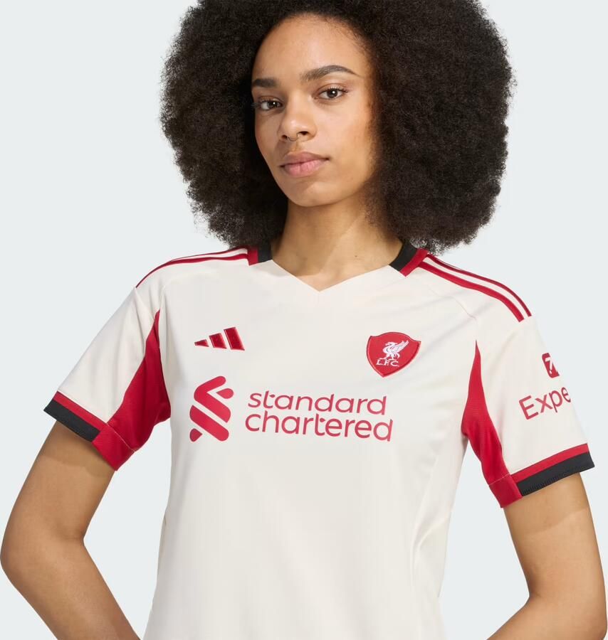 Adidas Liverpool FC 2025 26 Away Shirt Dames Wit- Dames Wit