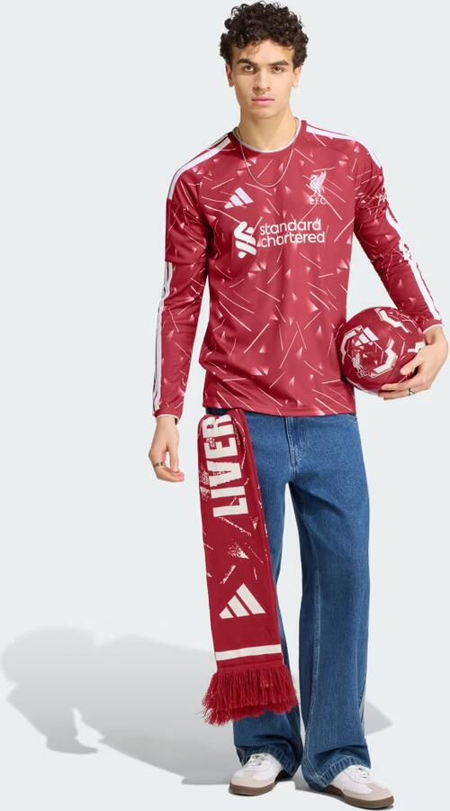 Adidas Liverpool FC 2026 27 Long Sleeve Home Shirt Roze- Heren Roze - Foto 4