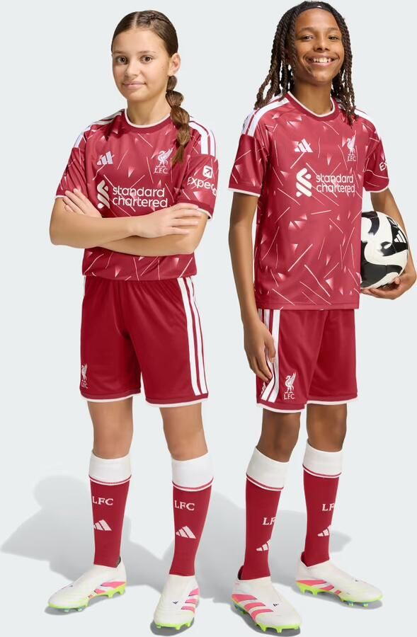 Adidas Liverpool FC 2026 27 Home Shorts Junior Roze Kind Roze