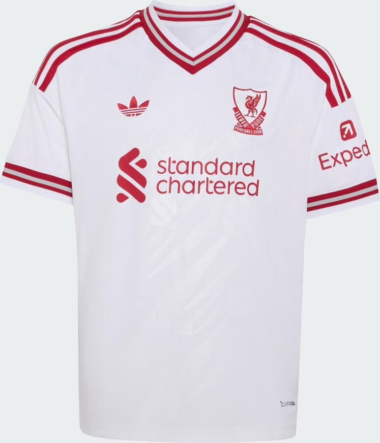 Adidas Perfor ce junior liverpool fc voetbalshirt uit Sport t-shirt Wit Polyester Ronde hals