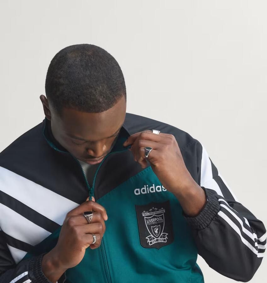 Adidas Liverpool FC 95 96 Away Track Top Groen- Heren Groen - Foto 3