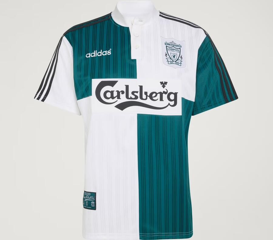 Adidas x Liverpool FC 95 96 Away Jersey Wit- Heren Wit - Foto 4