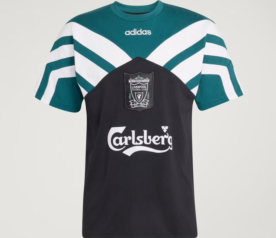 Adidas Liverpool FC 95 96 Away T-Shirt Zwart- Heren Zwart - Foto 5