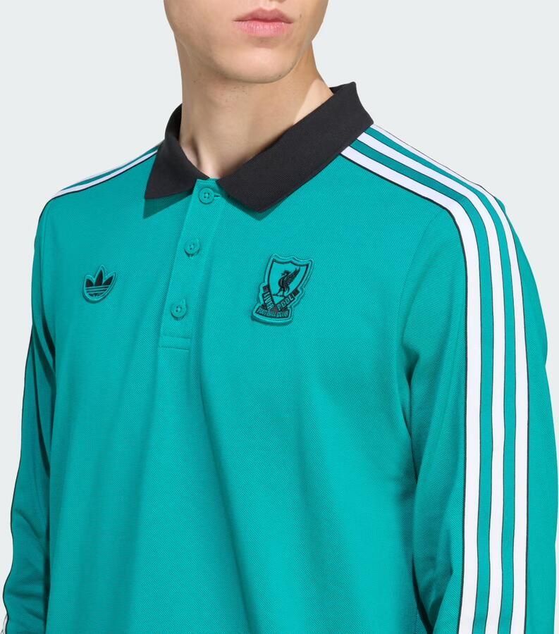 Adidas Liverpool FC Terrace Icons Poloshirt met Lange Mouwen - Foto 2