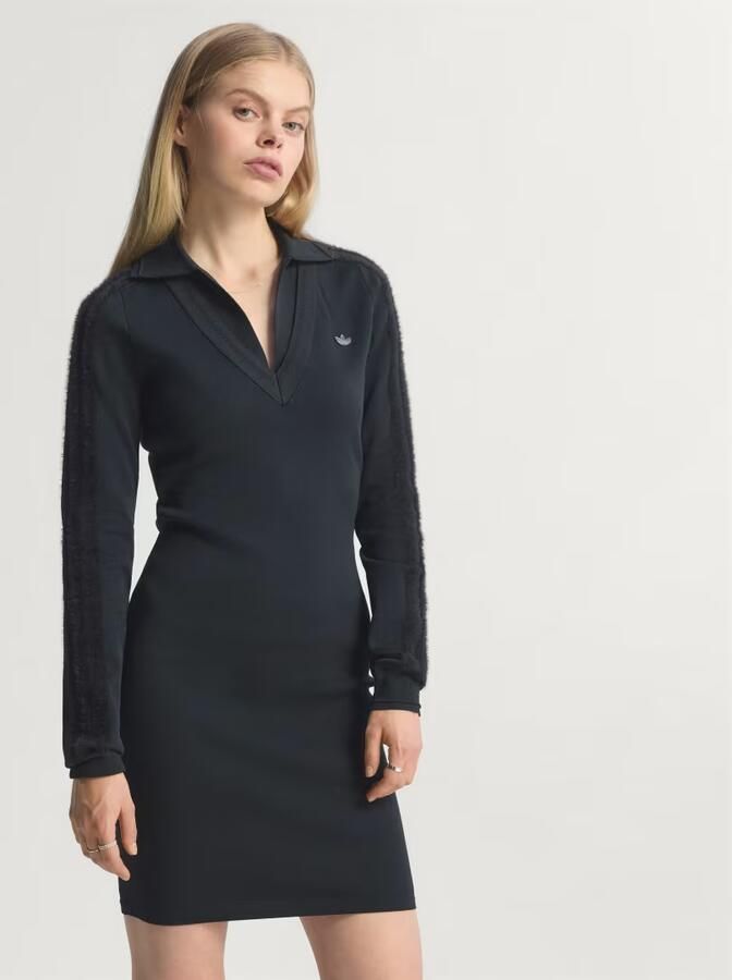 Adidas Jurk met Kraag en Lange Mouwen