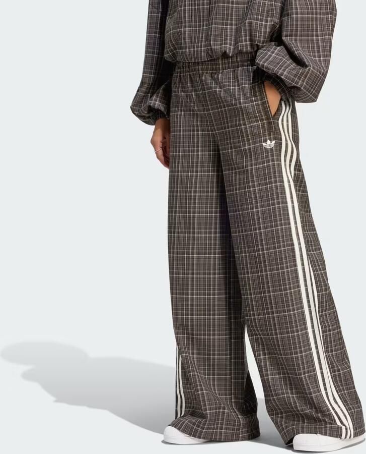 Adidas Originals 3-Stripes Check Tailored Track Pants Bruin- Dames Bruin