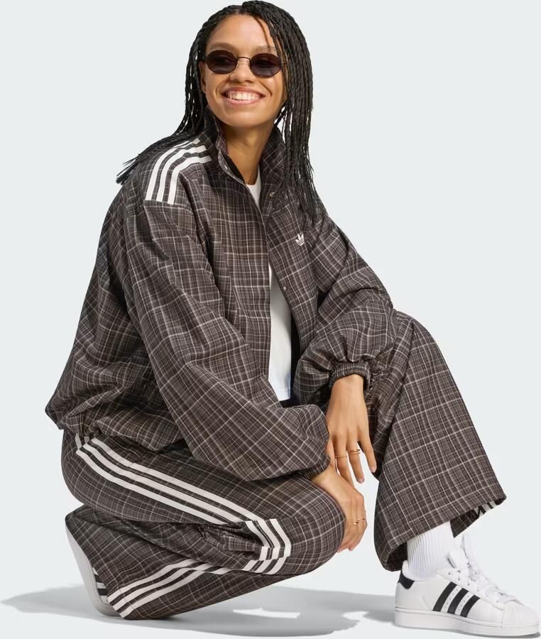 Adidas Originals 3-Stripes Check Tailored Track Pants Bruin- Dames Bruin - Foto 5