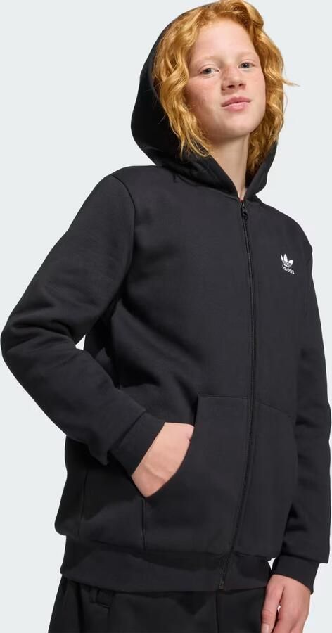 Adidas LOOSE-FIT FLEECE HOODIE MET LANGE RITSSLUITING - Foto 4