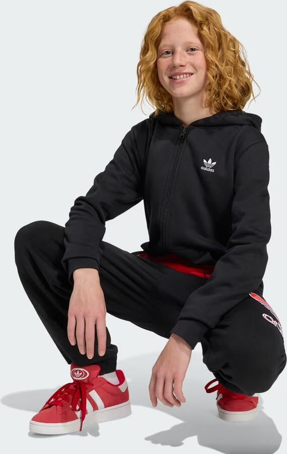 Adidas LOOSE-FIT FLEECE HOODIE MET LANGE RITSSLUITING - Foto 3