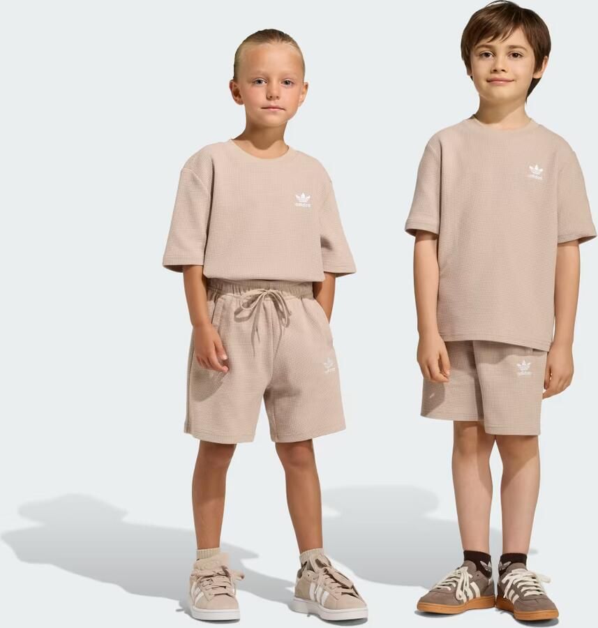 Adidas Loose-Fit Waffle Short T-Shirt-Set