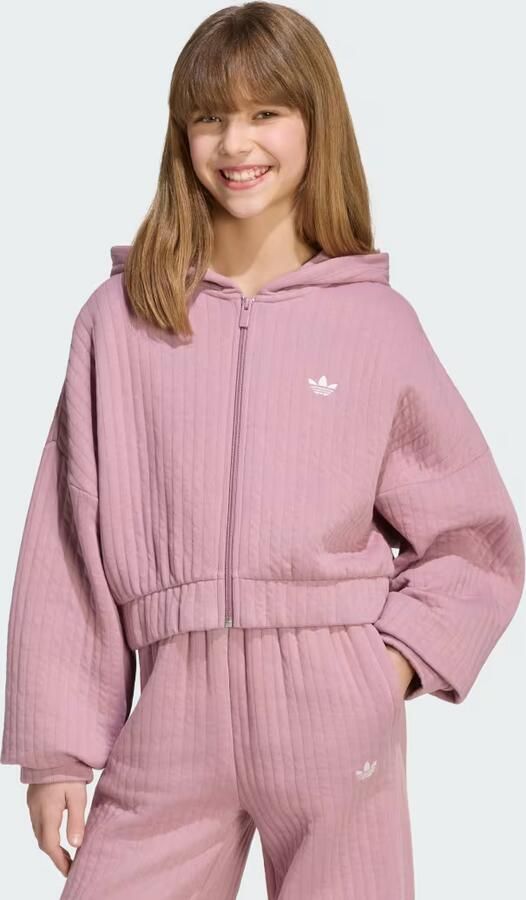 Adidas LOOSE PADDED RIB RITSHOODIE