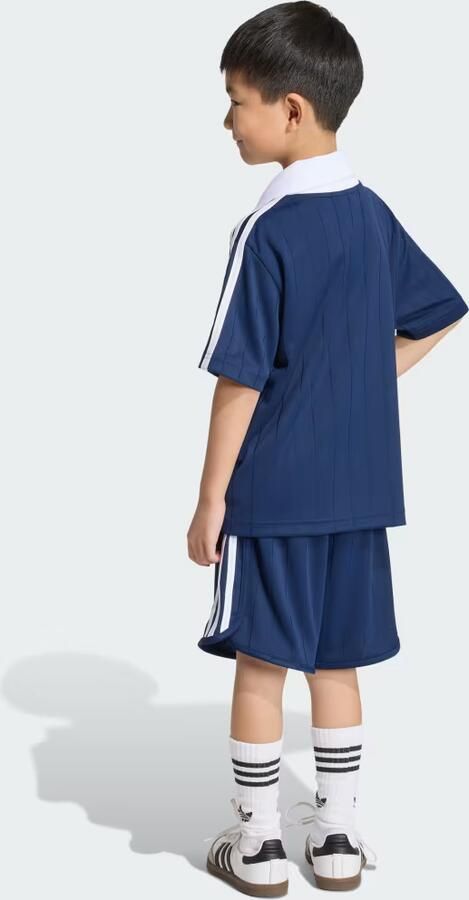 Adidas Originals Pinstripe T-Shirt Shorts Set Children Blauw Kind Blauw - Foto 6