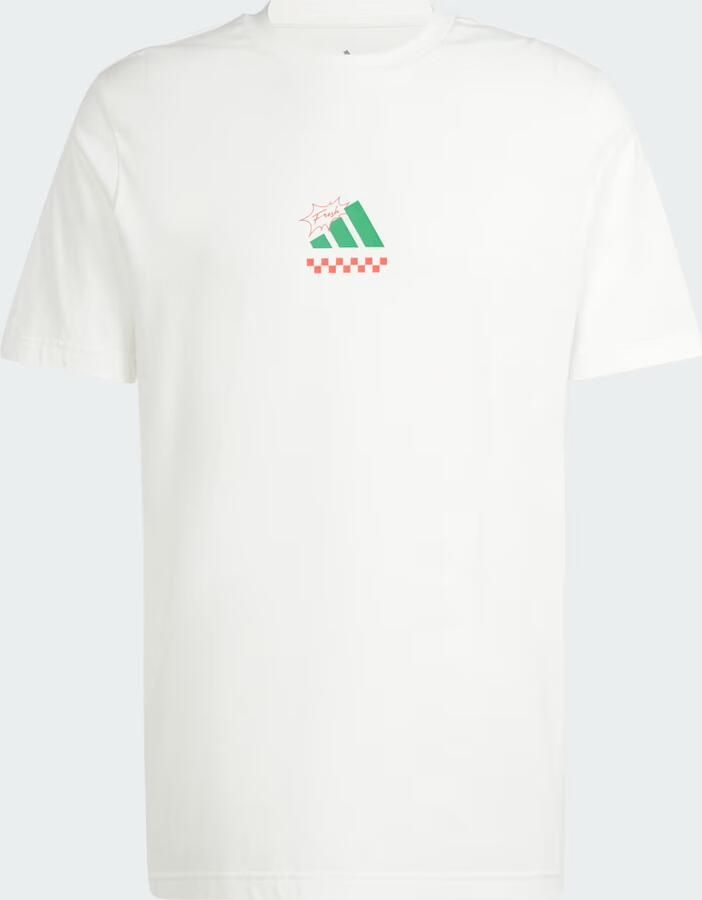 Adidas Sportswear T-shirt met labelprint model 'PIZZA' - Foto 6