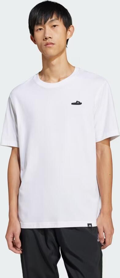 Adidas Sportswear T-shirt M L SLIDE TEE met adidas badslippers-graphic zacht katoen - Foto 6