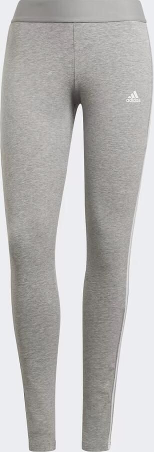 Adidas Badge Of Sport 3-Stripes Leggings Medium Grey Heather White- Dames Medium Grey Heather White - Foto 3