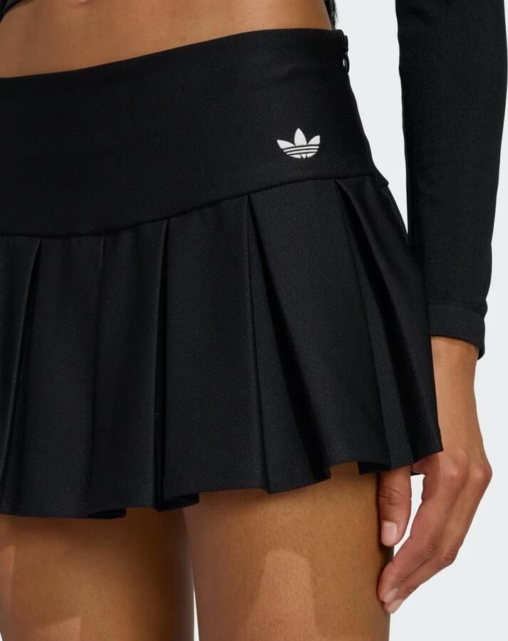 Adidas Originals Trefoil Tennis Skirt Zwart- Dames Zwart - Foto 5