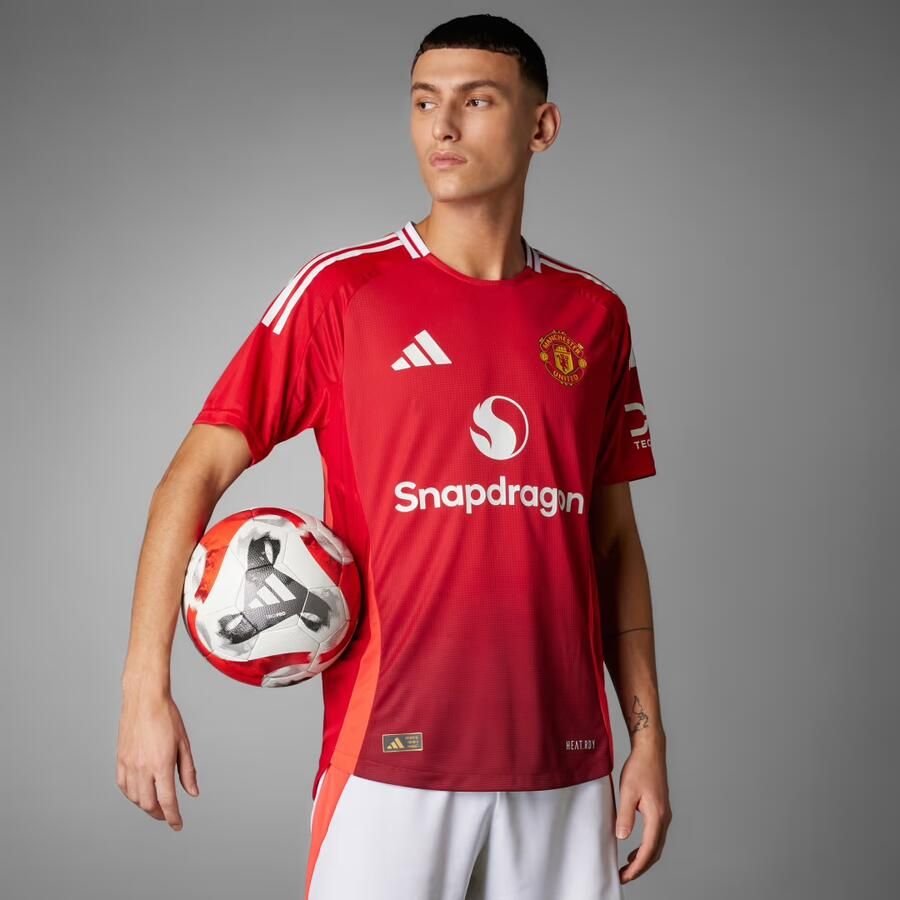 Adidas Manchester United FC 2024 25 Match Home Shirt Mufc Red Bright Red- Heren Mufc Red Bright Red
