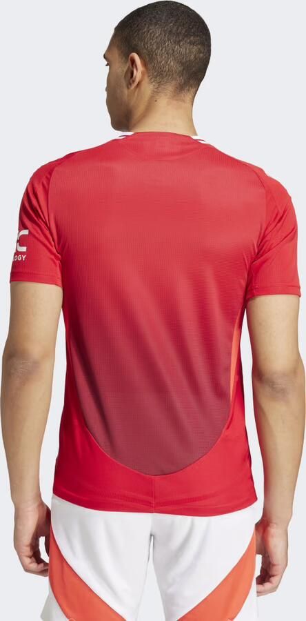 Adidas Manchester United FC 2024 25 Match Home Shirt Mufc Red Bright Red- Heren Mufc Red Bright Red